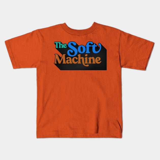 The Soft Machine / Faded Style Retro Design Kids T-Shirt by DankFutura